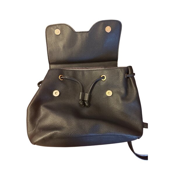 Nanette Lepore Black Faux Leather Backpack Purse Tote Convertible Bag Women's - Picture 4 of 12